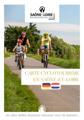 Carte cyclotourisme en Saône et Loire D/NL
