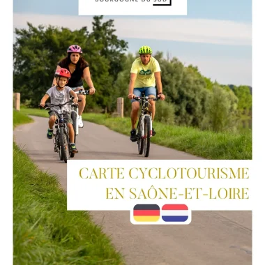 Carte cyclotourisme en Saône et Loire D/NL