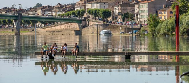 Tournus au bord de l'eau